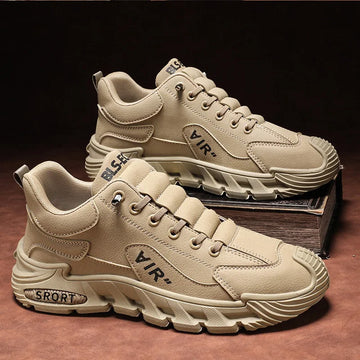 Xajzpa Men's Work Shoes 2025 New Sle Breathable Slip-On Anti-Slip Wear-Resistant Casual Sports Shoes Thick Bottom Labor Protection